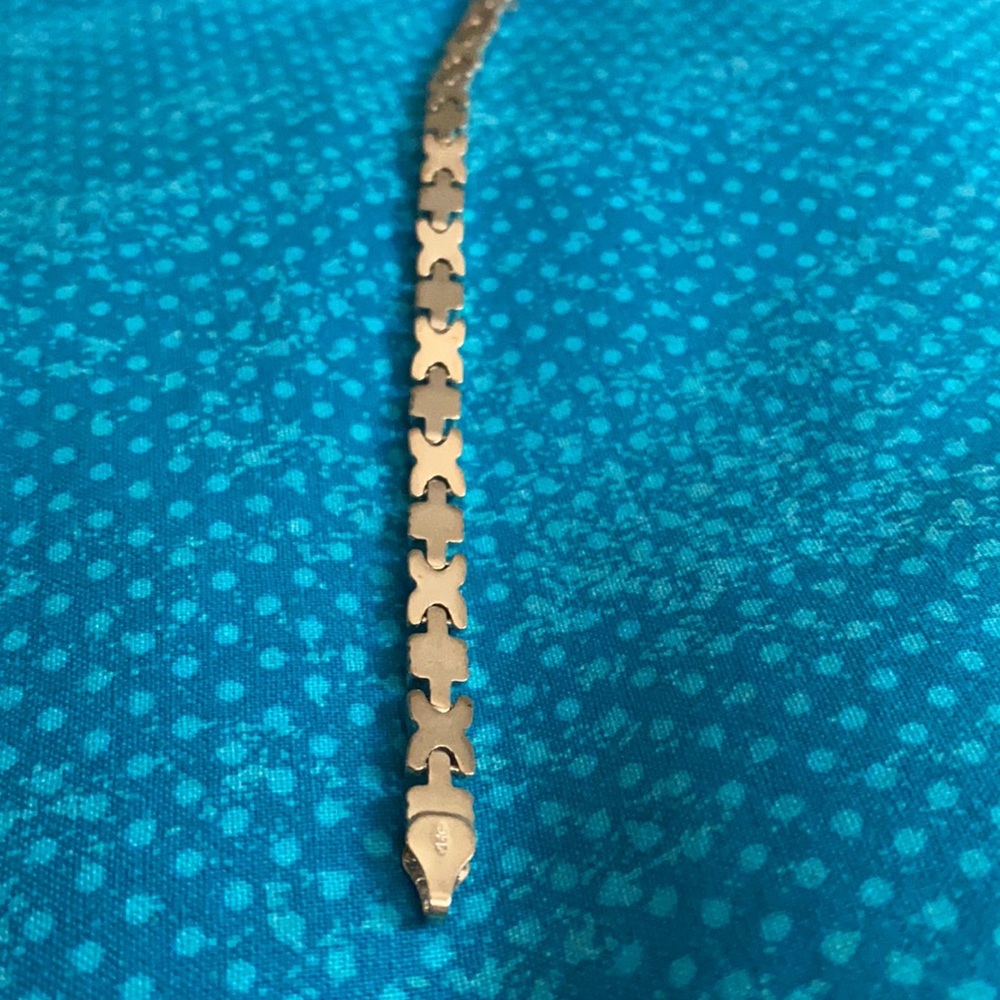 Vintage silver woman’s Bracelet marked Italy 925 - Picture 6 of 10